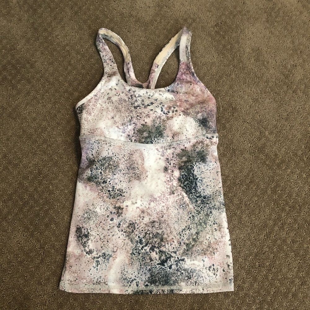 LULULEMON splatter paint tank